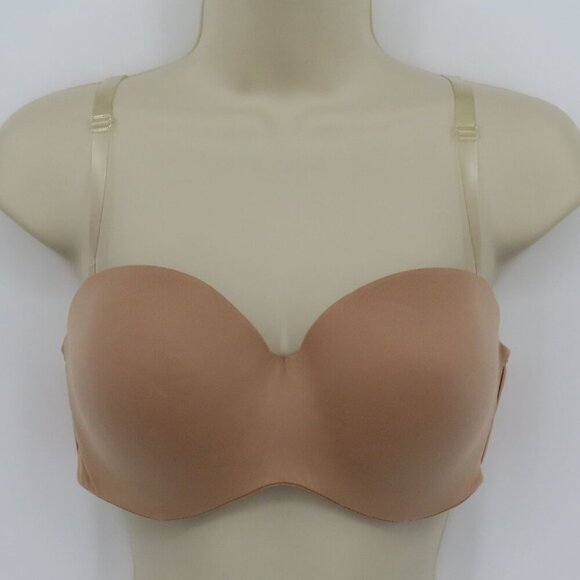 Victorias Secret 32DD Body Victoria Lined Strapless Beige Underwire Bra Women - Picture 15 of 15